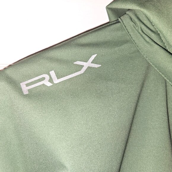 RLX Ralph Lauren Golf Packable Water-Repellent Hooded Jacket SM Green $268- - Picture 3 of 14